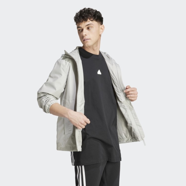 Jaqueta Adidas Metal Grey Essentials Rain.rdy