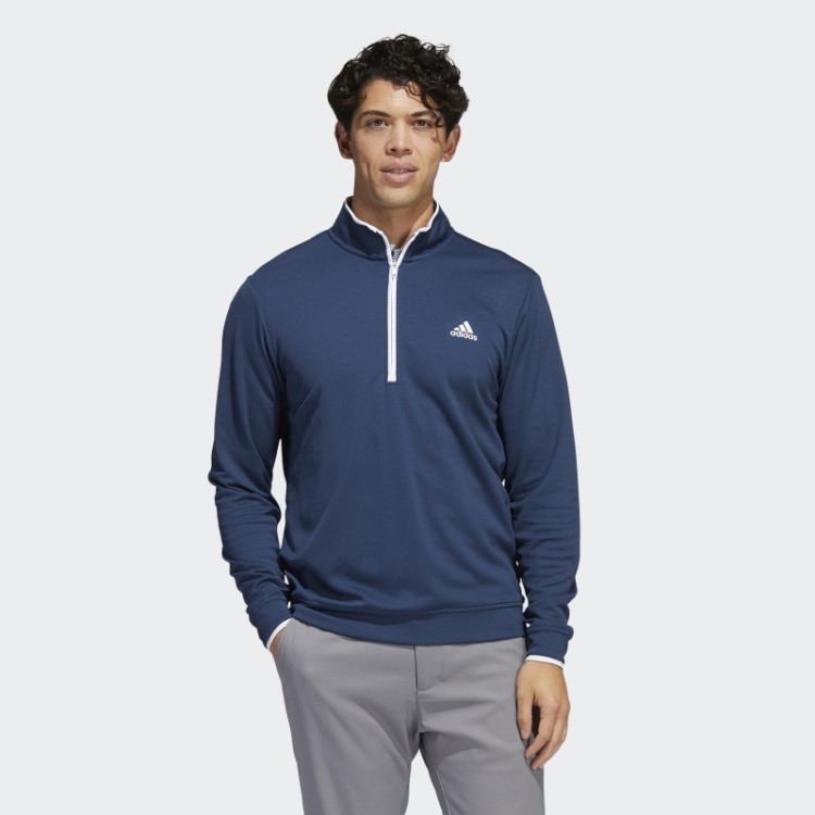 Moletom Com Zíper Azul Adidas
