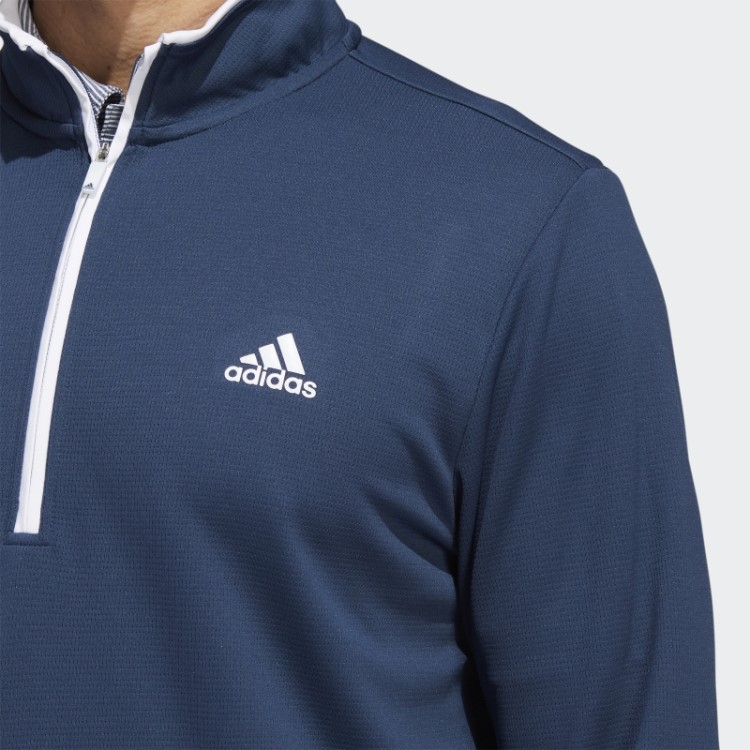 Moletom Com Zíper Azul Adidas
