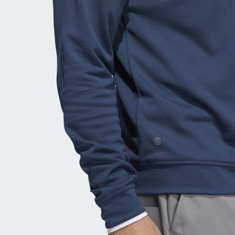 Moletom Com Zíper Azul Adidas