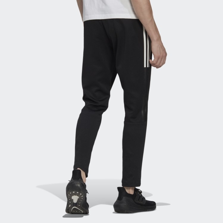 Calça Jogger Preta Com As Três Listras Adidas