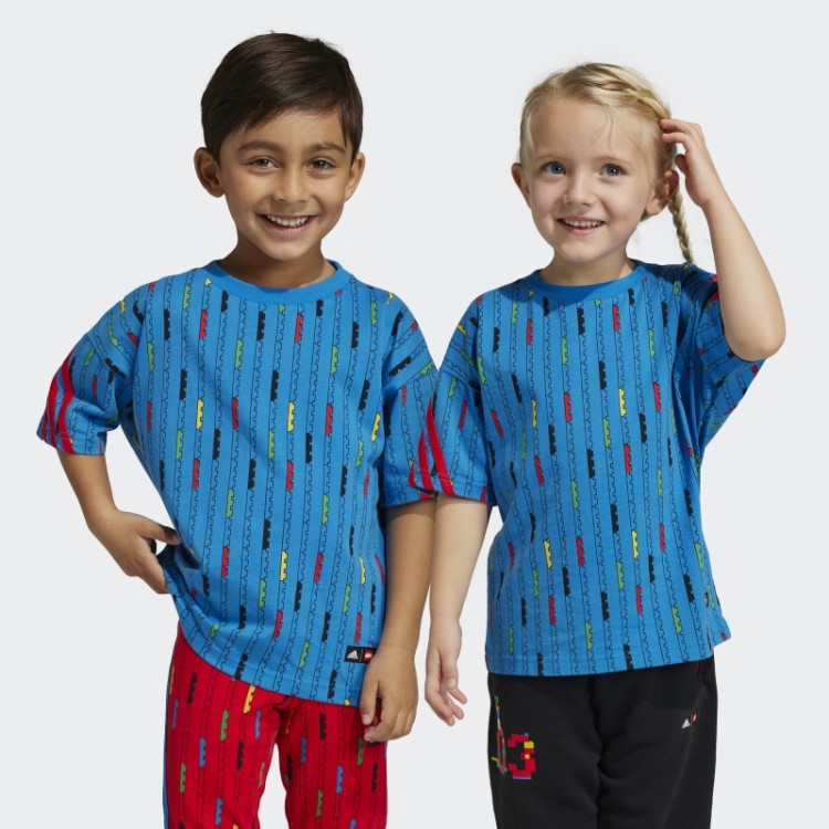 Camiseta Adidas X Classic Lego Azul Choque Quente