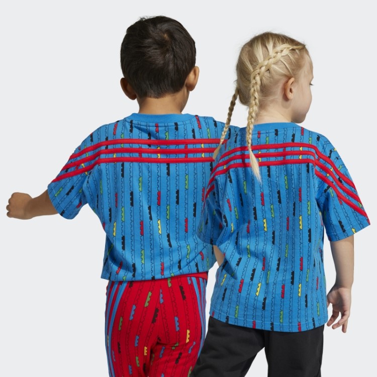 Camiseta Adidas X Classic Lego Azul Choque Quente