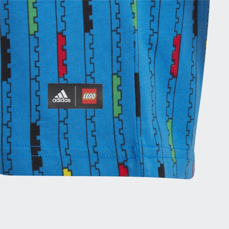 Camiseta Azul Choque Fashion Adidas X Classic Lego