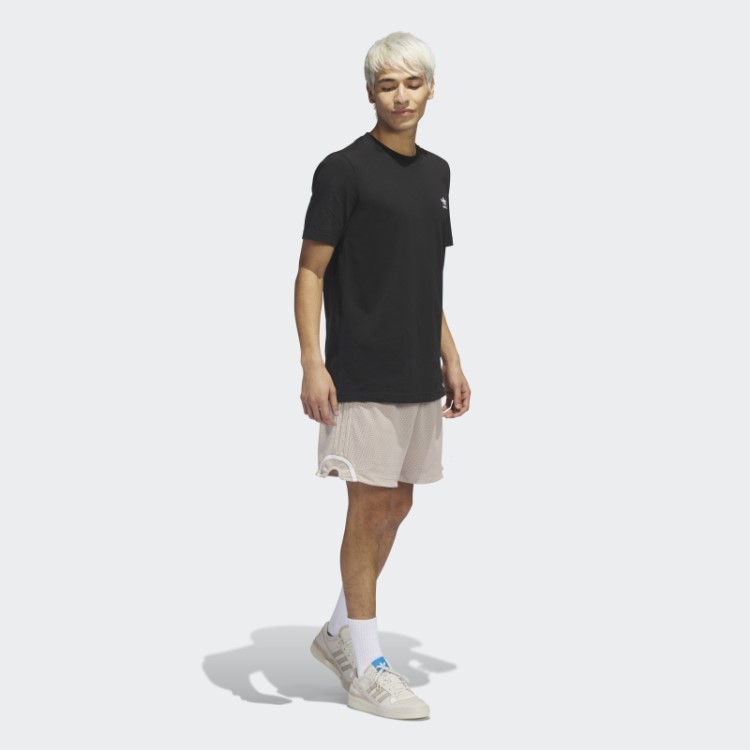 Shorts De Malha De Basquete Taupe Adidas