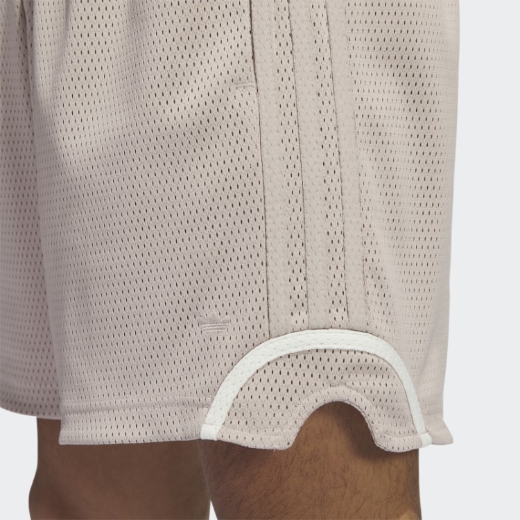 Shorts De Malha De Basquete Taupe Adidas