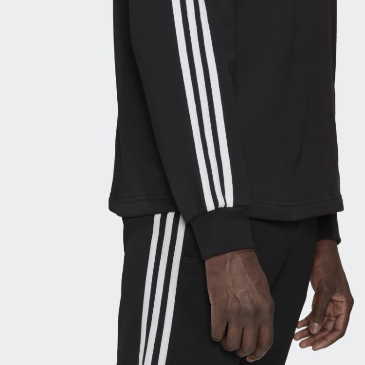 Adicolor Camisa Polo Manga Longa Com As Três Listras Preta Adidas