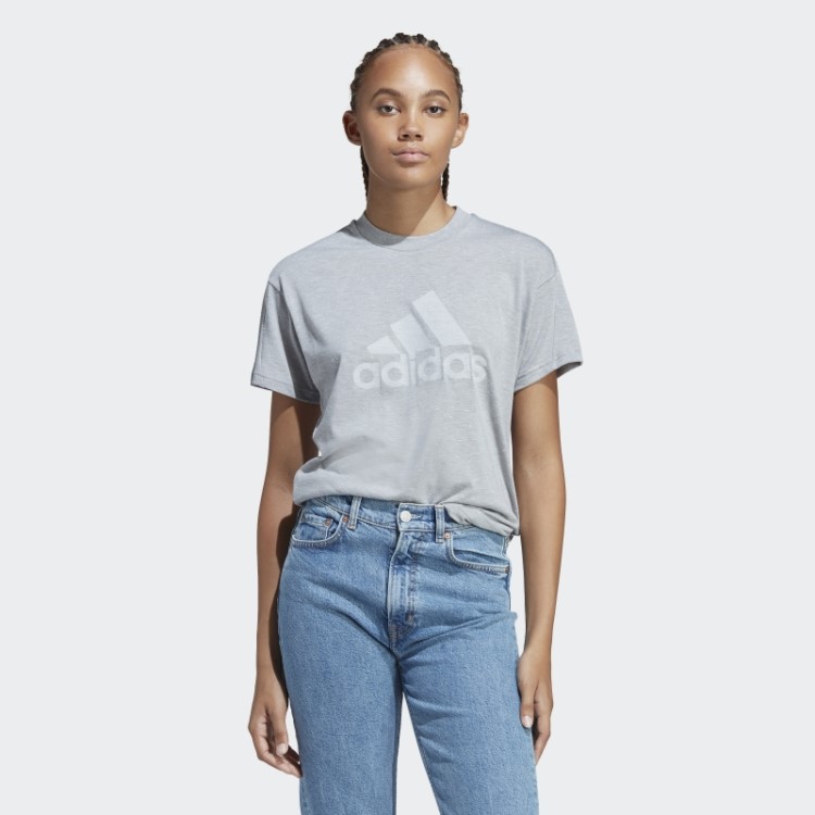 Camiseta Adidas Future Icons Winners 3.0 Cinza Médio