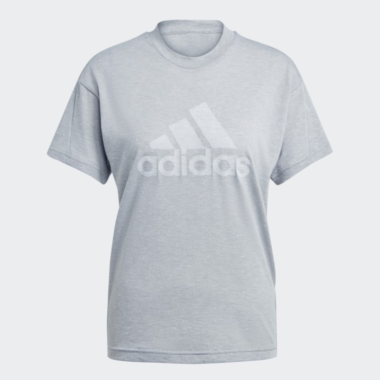 Camiseta Adidas Future Icons Winners 3.0 Cinza Médio