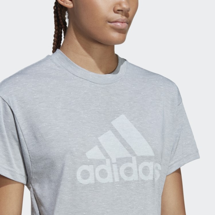 Camiseta Adidas Future Icons Winners 3.0 Cinza Médio
