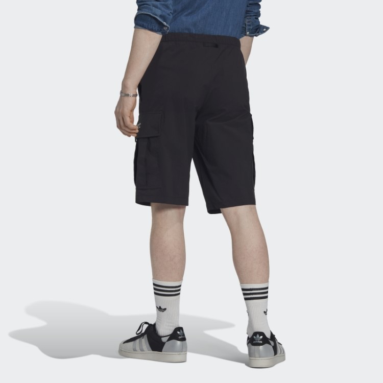 Bermuda Cargo Preta Adidas Adventure Fashion