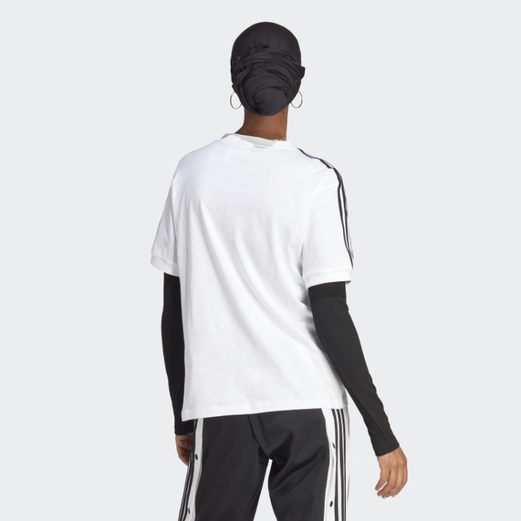 Camiseta Adidas Adicolor White Classics Com As Três Listras