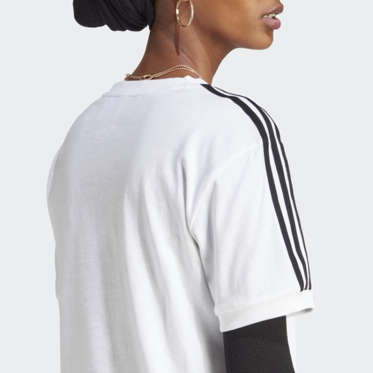 Camiseta Adidas Adicolor White Classics Com As Três Listras