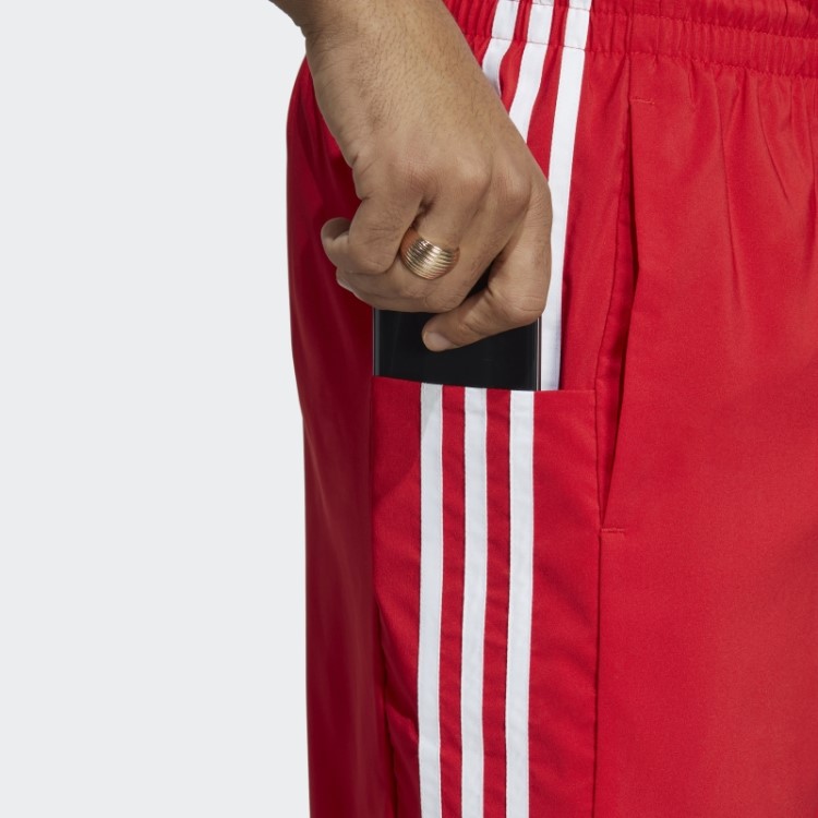 Calção Aeroready Essentials Chelsea Com As 3 Riscas Adidas Escarlate