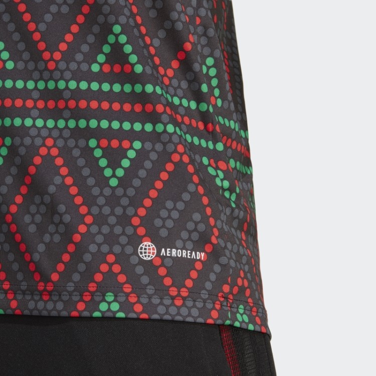 Camisa Preta Ajax Amsterdam X Daily Paper Pré-jogo Adidas