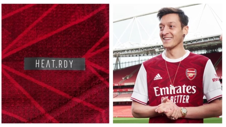 Marrom Arsenal 20/21 Home Autêntico Jersey Adidas