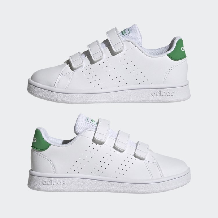 Tênis De Velcro Adidas Advantage Court Estilo De Vida Verde