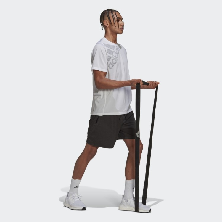 Bermuda De Treino Preta Adidas Train Icons Com 3 Barras