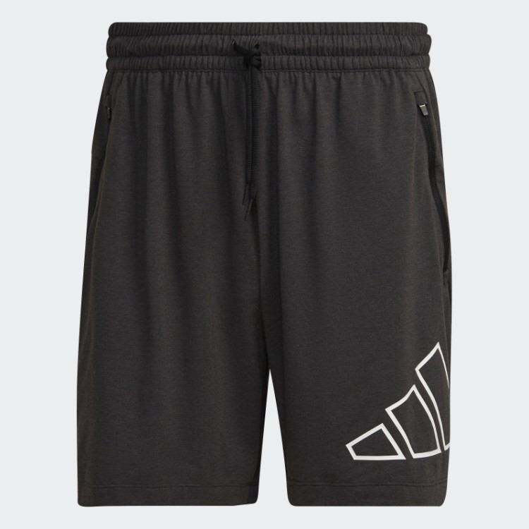 Bermuda De Treino Preta Adidas Train Icons Com 3 Barras