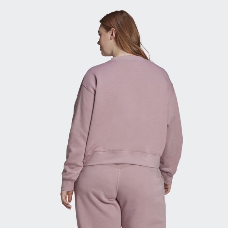Moletom Adicolor Essentials Crew (tamanho Grande) Malva Adidas