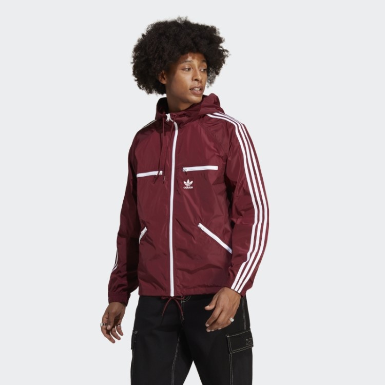 Jaqueta Corta Vento Adicolor Classics Vermelha Adidas