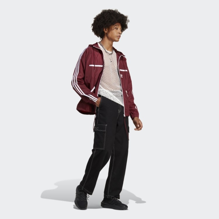 Jaqueta Corta Vento Adicolor Classics Vermelha Adidas