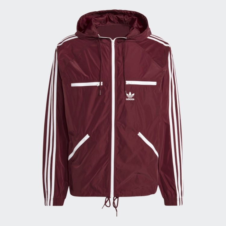 Jaqueta Corta Vento Adicolor Classics Vermelha Adidas