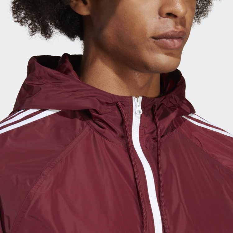 Jaqueta Corta Vento Adicolor Classics Vermelha Adidas