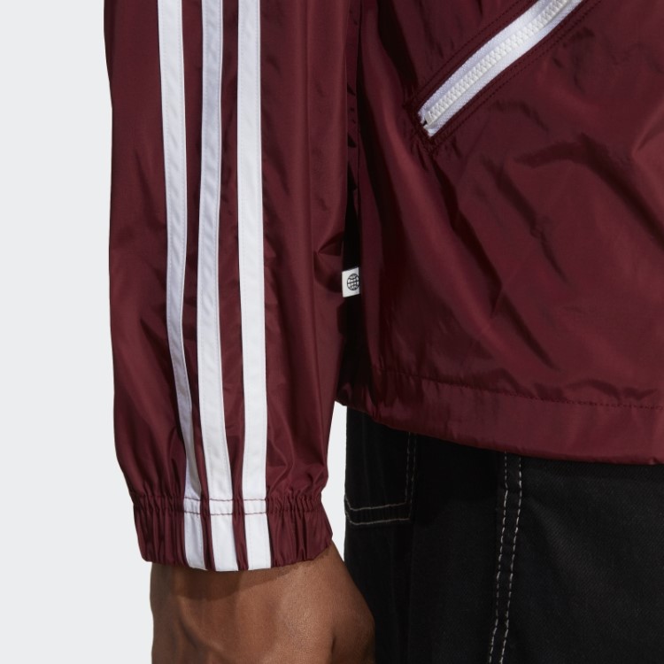 Jaqueta Corta Vento Adicolor Classics Vermelha Adidas