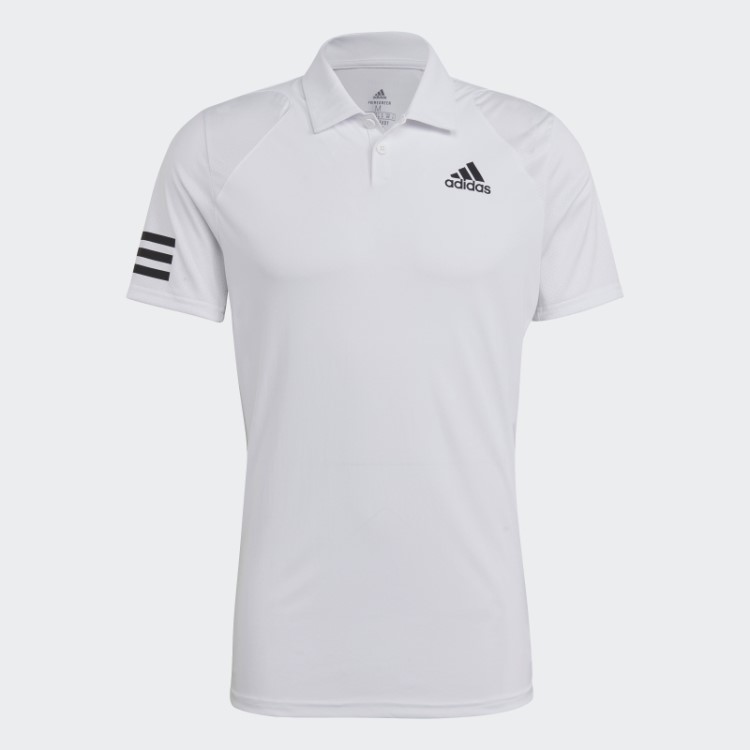 Club Tennis 3 Listras Polo Branco Adidas