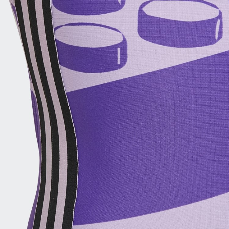 Maiô Lilás Adidas X Lego