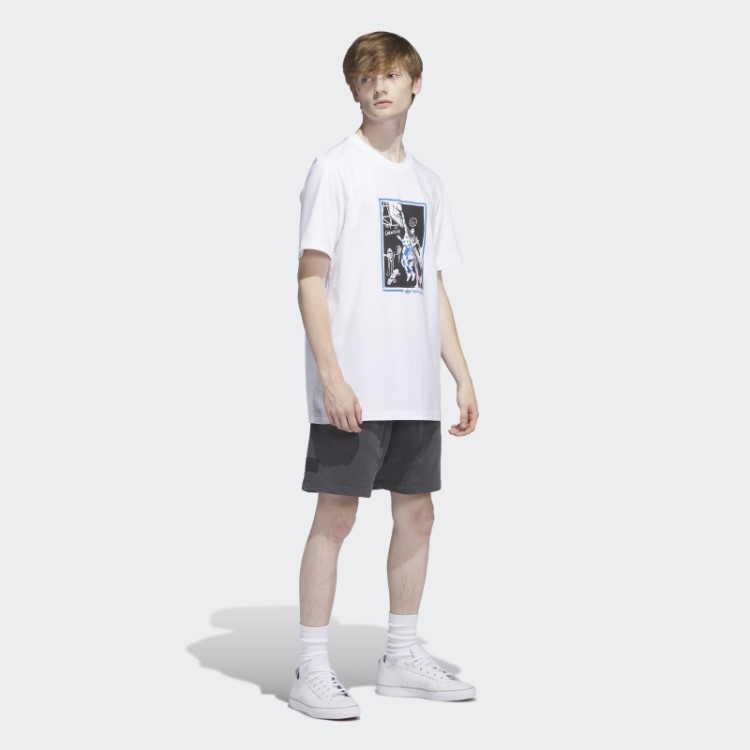 Camiseta Branca Com Estampa Shmoofoil Adidas