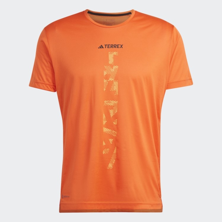 Camiseta De Corrida Laranja Agravic Terrex Adidas