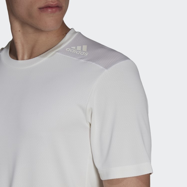 Camiseta Branca Adidas Projetada Para Treinar Heat.rdy Hiit