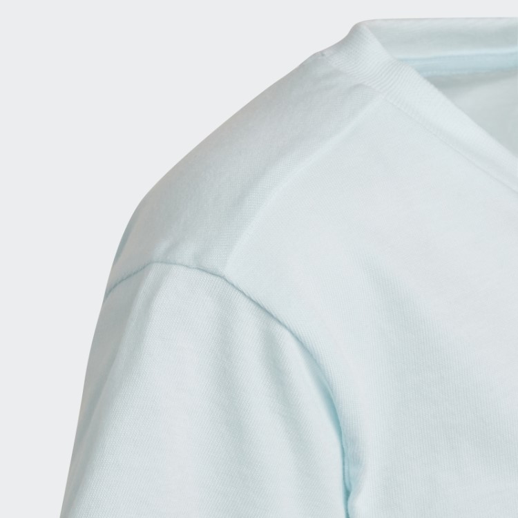 Camiseta Azul Adicolor Com Trevo Adidas