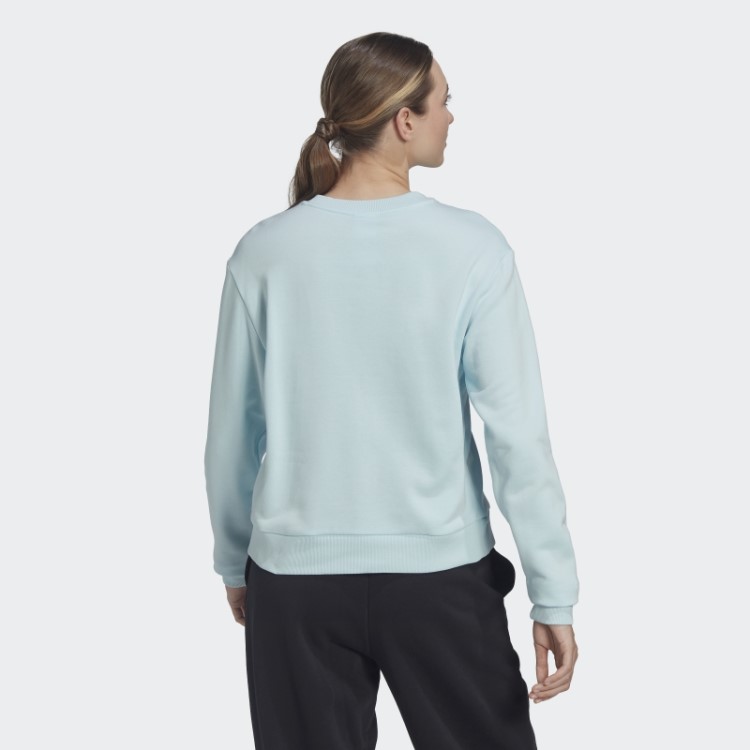 Adidas Essentials Logo Moletom Solto Azul