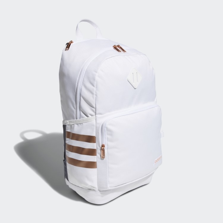 Mochila Adidas Classic 3 Listras Moda Branca