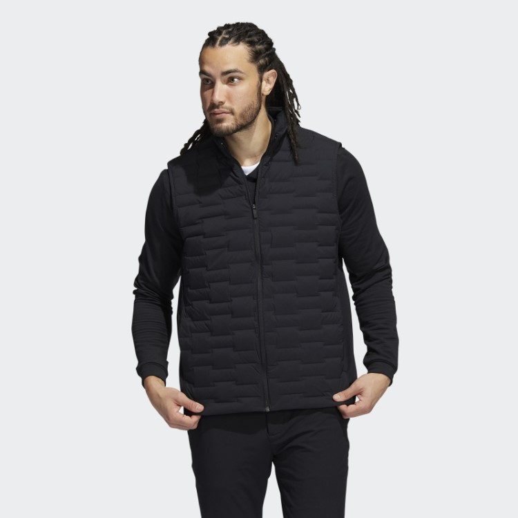 Colete Acolchoado Com Zíper Completo Frostguard Preto Adidas