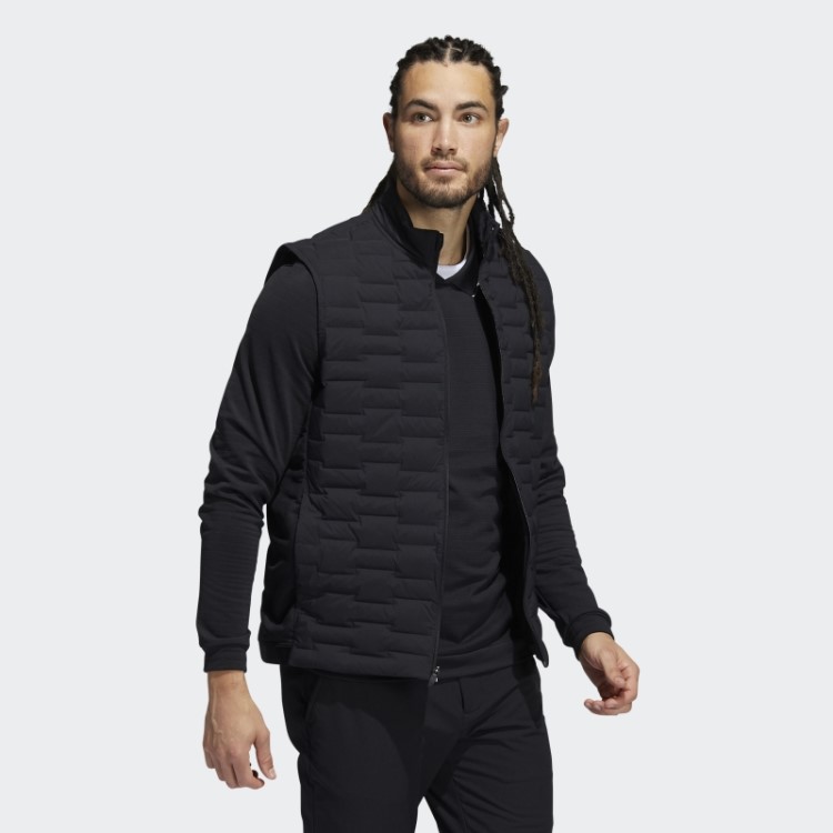 Colete Acolchoado Com Zíper Completo Frostguard Preto Adidas