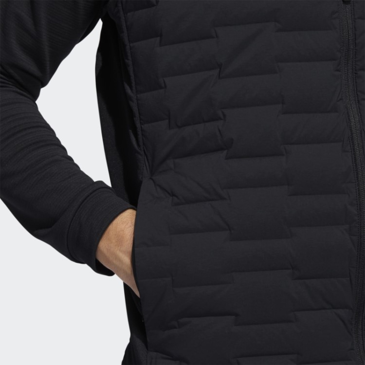 Colete Acolchoado Com Zíper Completo Frostguard Preto Adidas