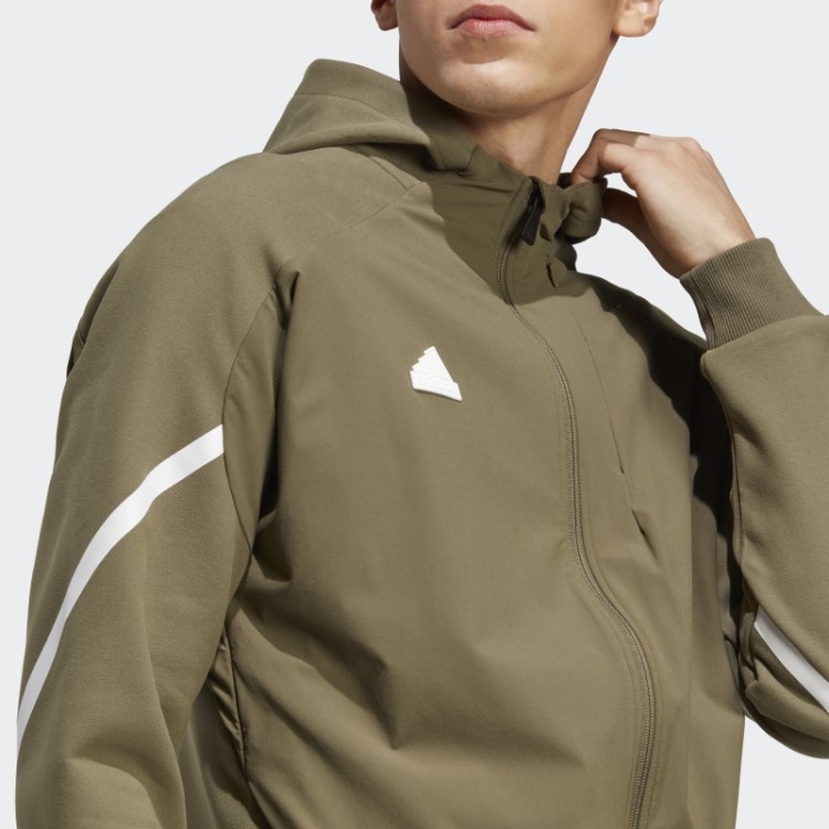 Adidas Olive Designed 4 Gameday Premium Full-zip Track Top