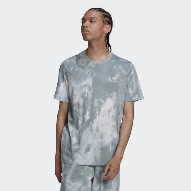 Camiseta Tie-dyed Cinza Adicolor Essentials Trefoil Adidas
