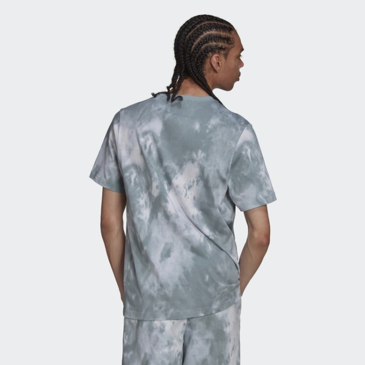 Camiseta Tie-dyed Cinza Adicolor Essentials Trefoil Adidas