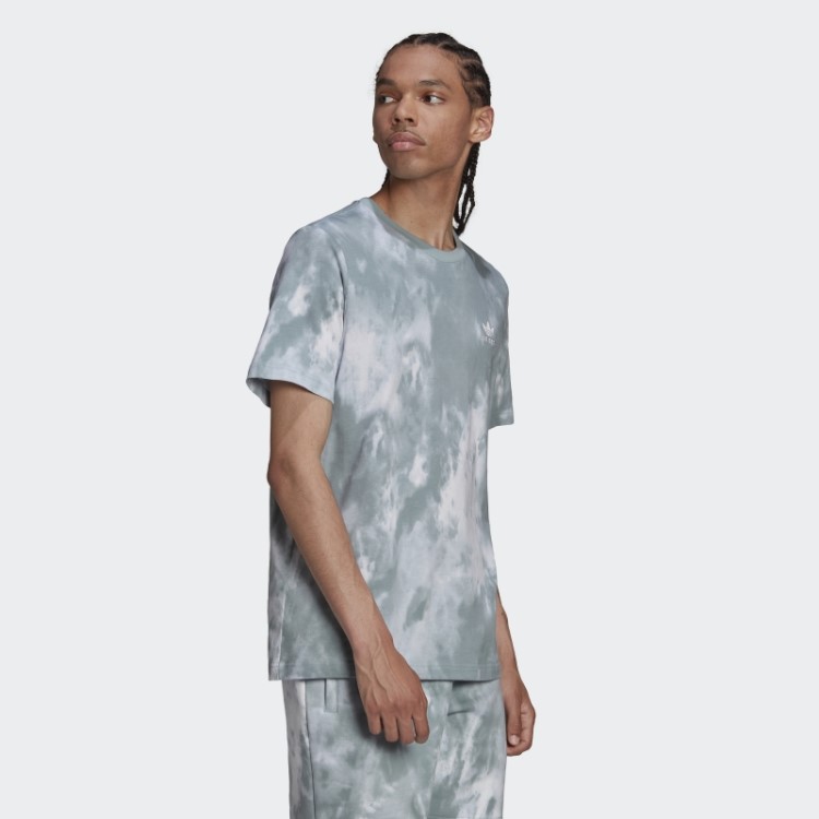 Camiseta Tie-dyed Cinza Adicolor Essentials Trefoil Adidas