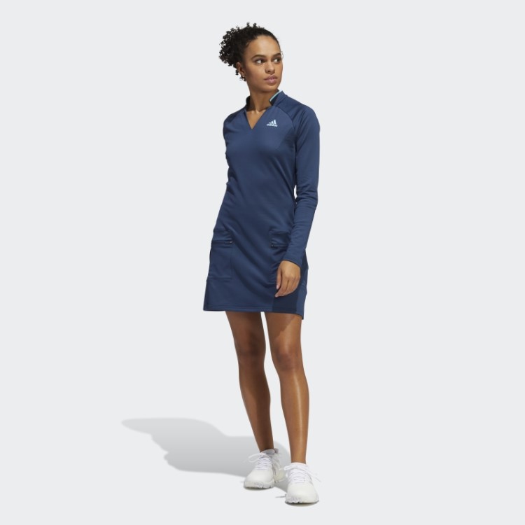 Vestido De Malha Adidas Warp Azul Marinho