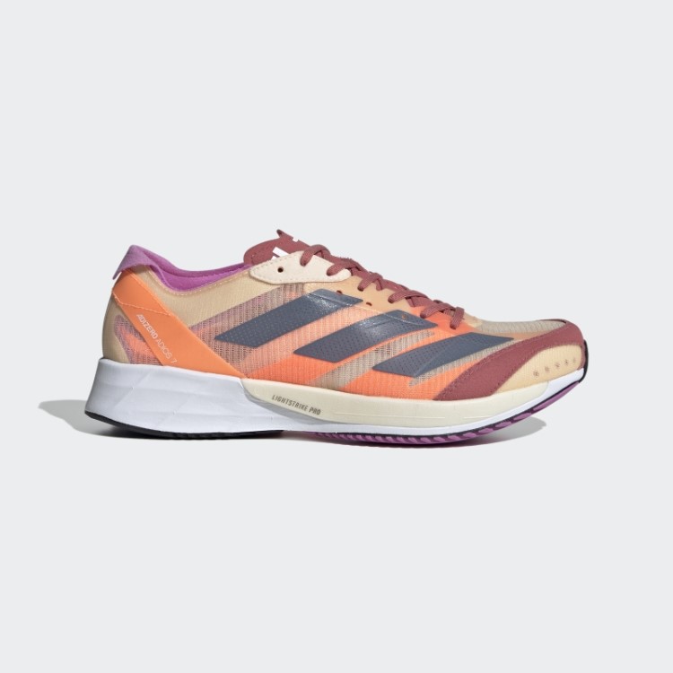 Adidas Laranja Adizero Adios 7 Tênis De Corrida