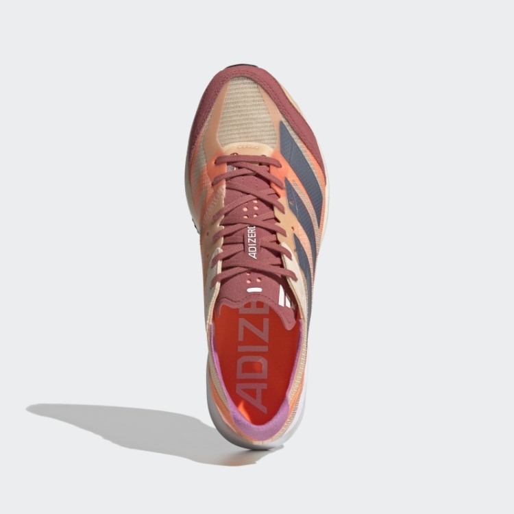 Adidas Laranja Adizero Adios 7 Tênis De Corrida