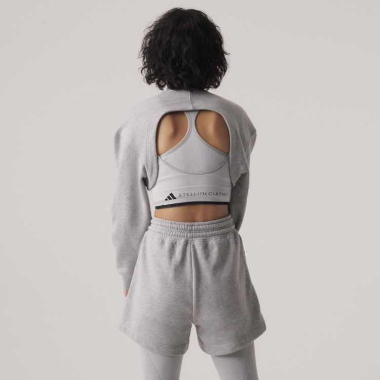 Adidas By Stella Mccartney Truecasuals Terry Curto Moda Cinza Médio
