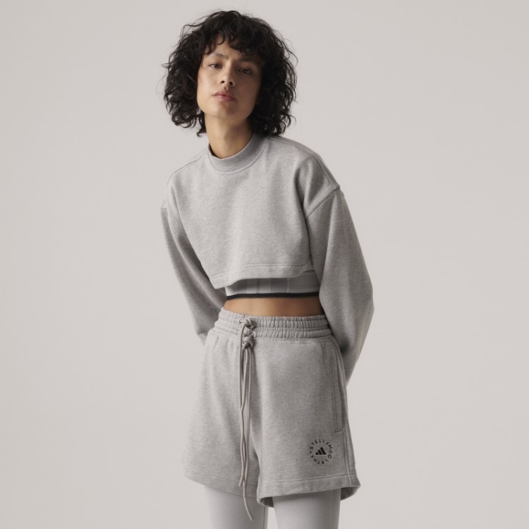 Moda Cinza Médio Adidas By Stella Mccartney Truecasuals Terry Short