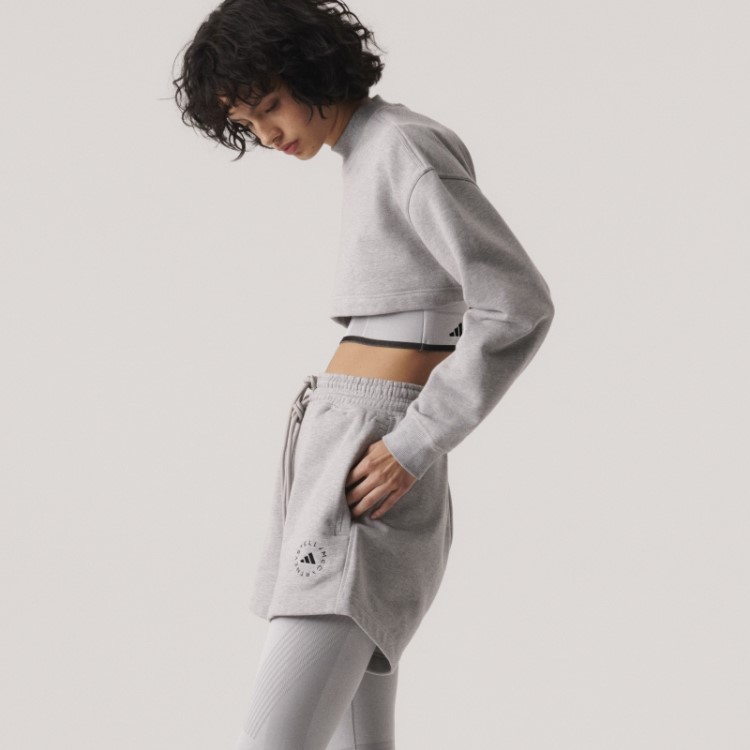 Moda Cinza Médio Adidas By Stella Mccartney Truecasuals Terry Short